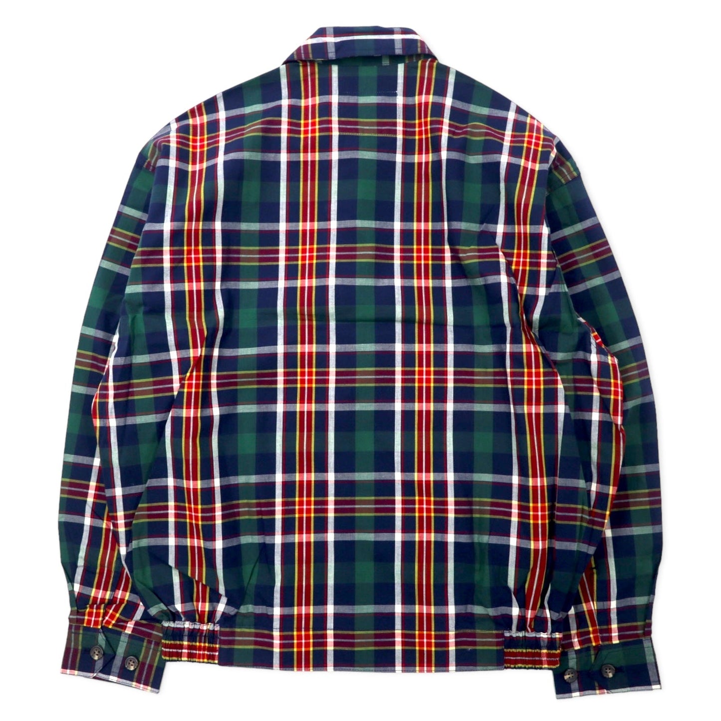 LINCOLN 90s Harrington Swing Top Jacket, Size M, Navy Check Cotton, Unused