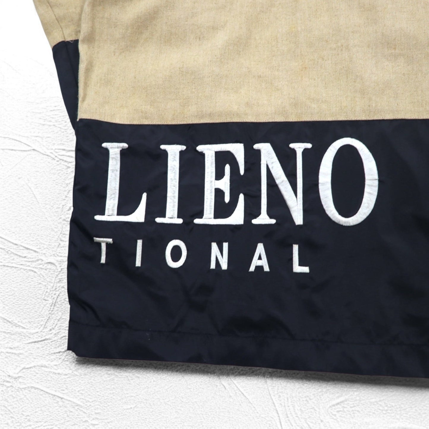 90s DON PELIENO Hooded Nylon Jacket, XL, Black, Mixed Material