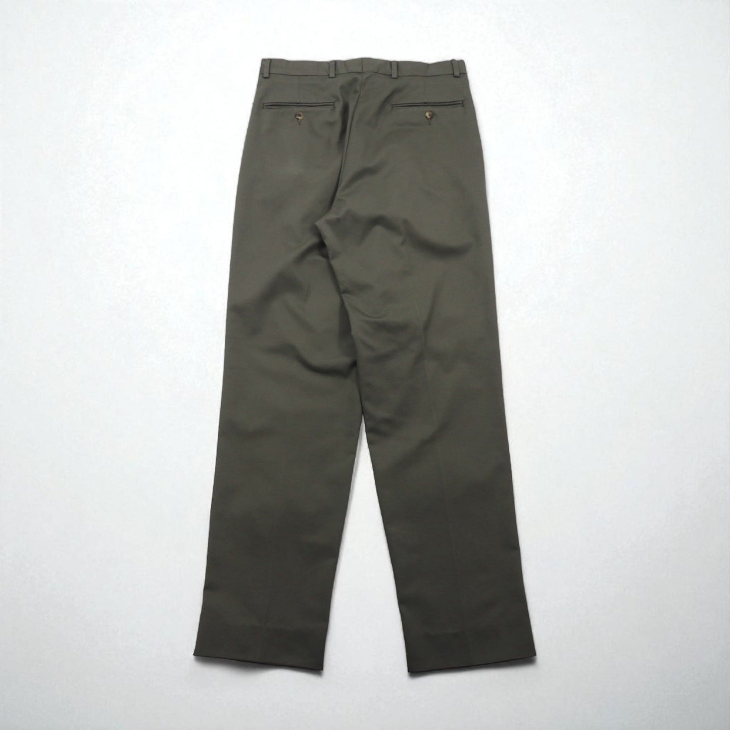 Eddie Bauer 90年代 USA製 2タック ワイド チノ スラックス パンツ M ベージュ コットン