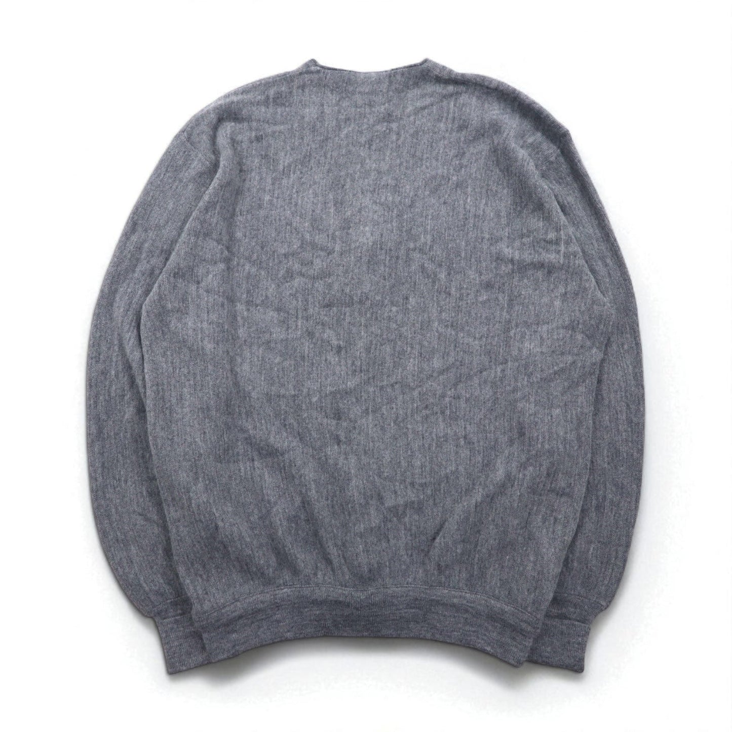 70s USA Vintage Acrylic Knit Cardigan JEFFLINKS 70年代 USA製 アクリルニット カーディガン XL グレー