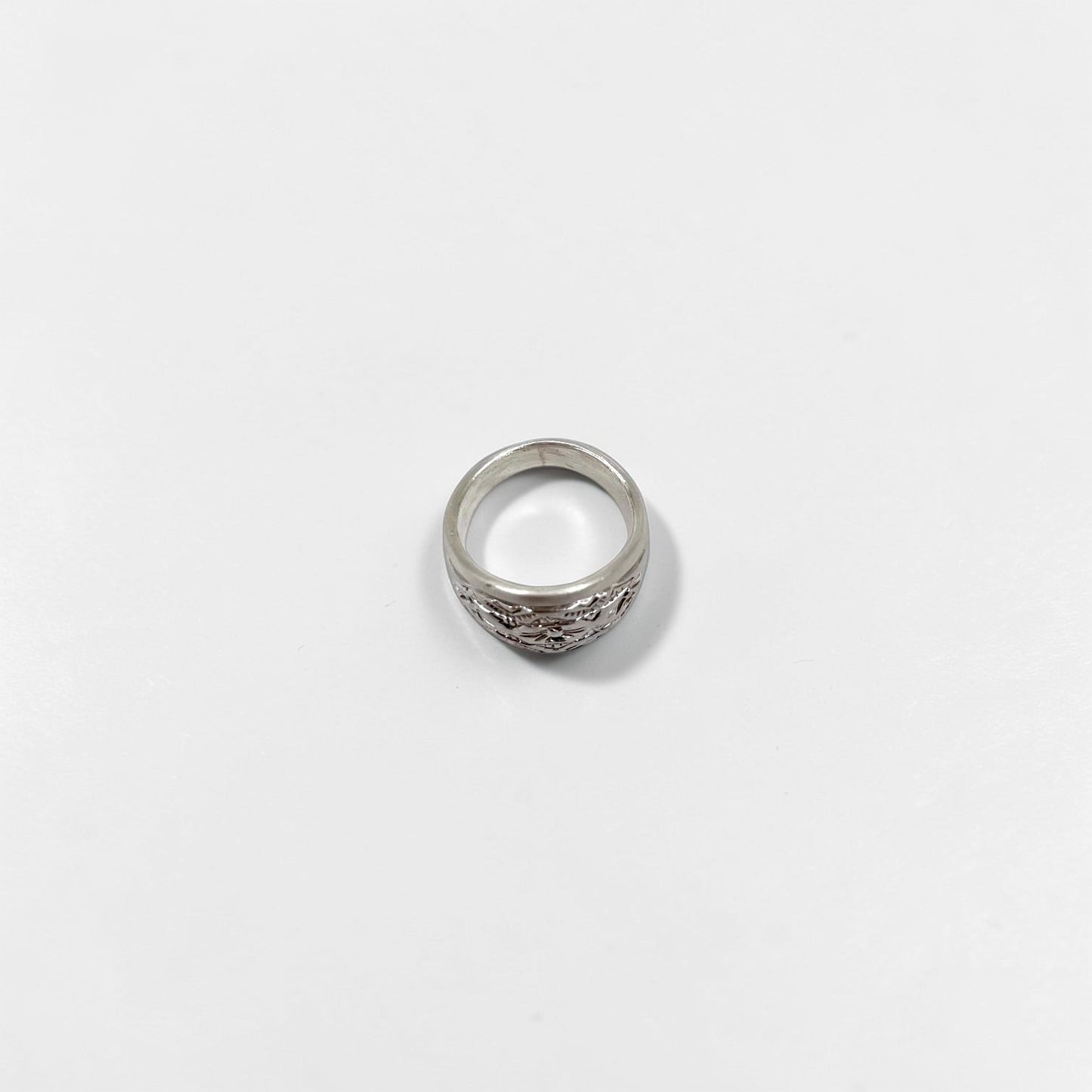 Vintage Sterling Silver 925 Ring シルバー リング 指輪 15号 インディアンジュエリー スタンプワーク ネイティブ