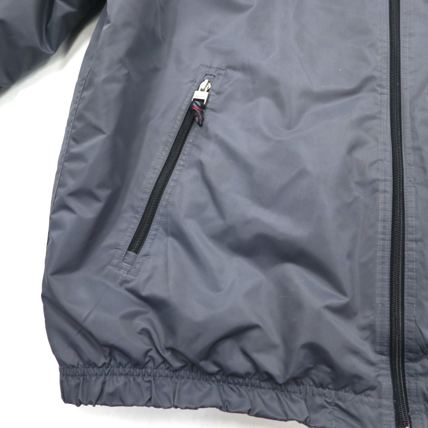 NIKE 2000s Nylon Jacket Insulation Parka L Silver Padded Swoosh Logo