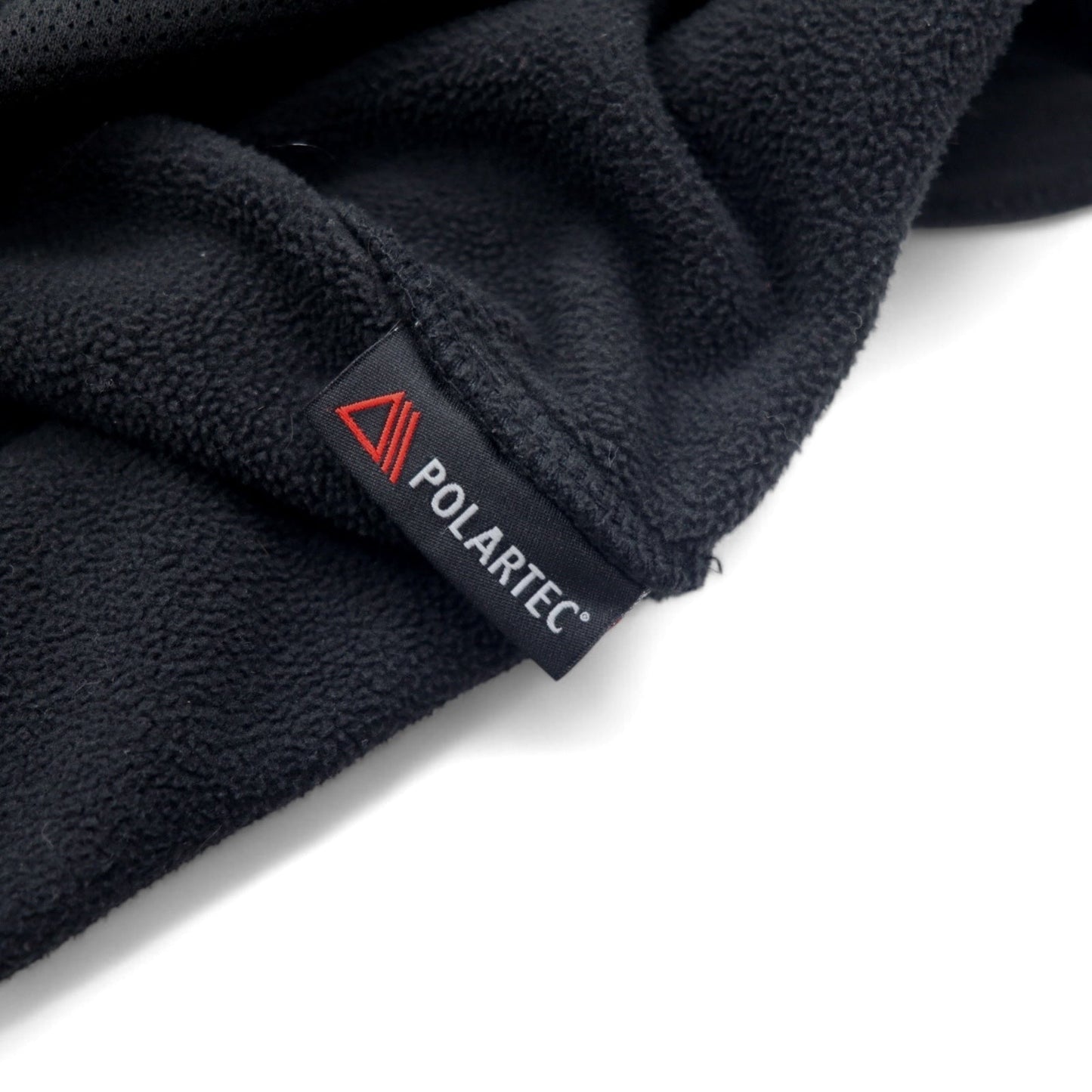 THE NORTH FACE Polartec Fleece Jacket, Size L, Black, Polyester, Logo Embroidery, Drawcord