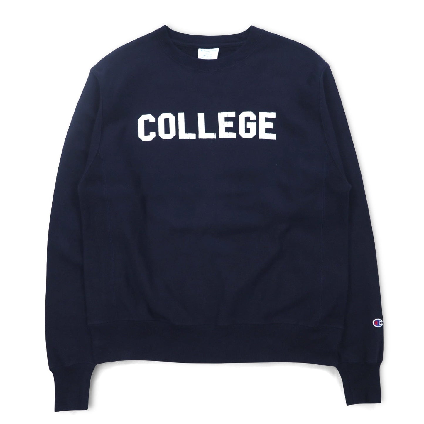 Champion Reverse Weave Sweatshirt, Size XL, Navy, College Print, Blue Single Tag, Reprint, Made in El Salvador
