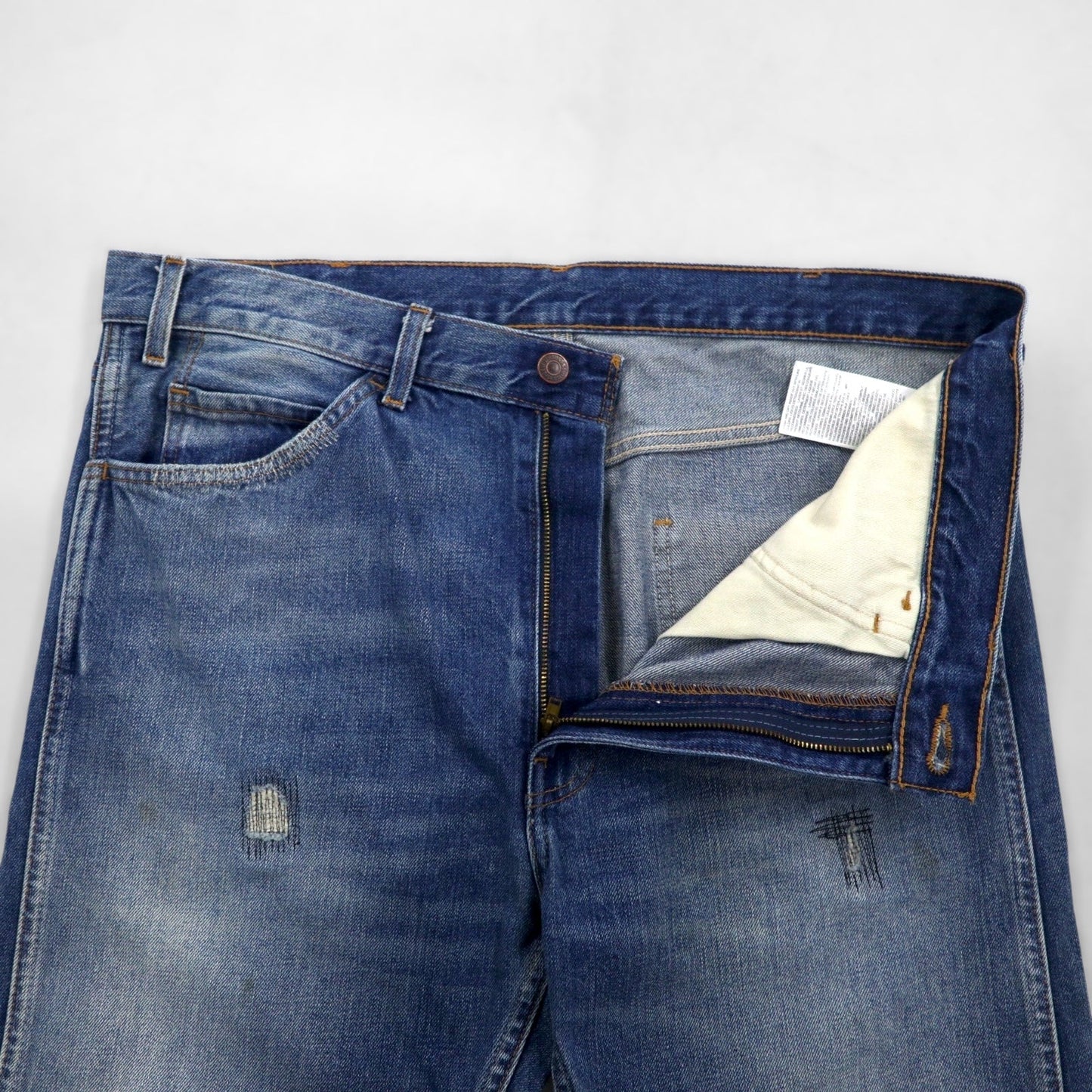 LEVI'S VINTAGE CLOTHING ( LVC ) 606 1960年代モデル STEER デニムパンツ L インディゴ ビッグE オレンジタブ リペア加工 30605-0063