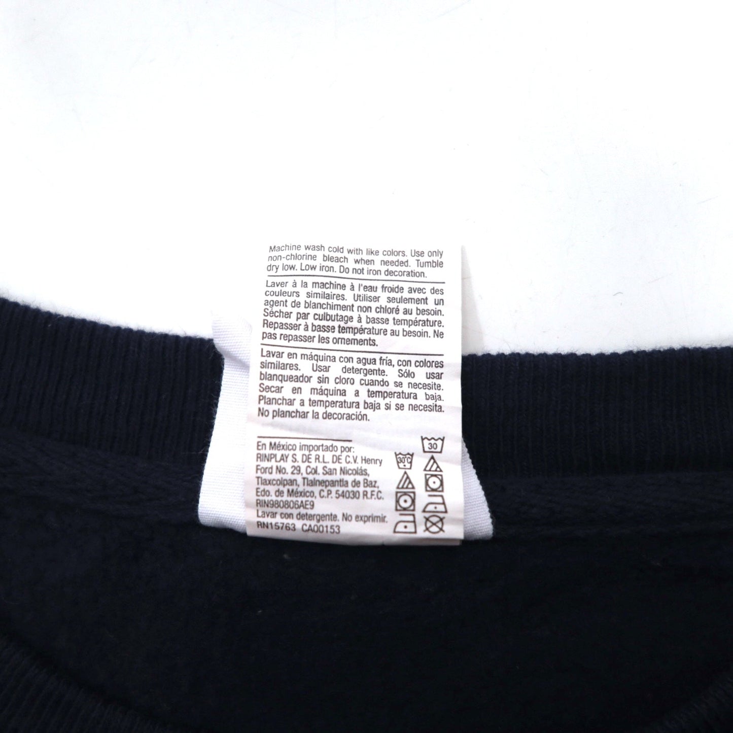 Champion Reverse Weave Sweatshirt, Size XL, Navy, College Print, Blue Single Tag, Reprint, Made in El Salvador