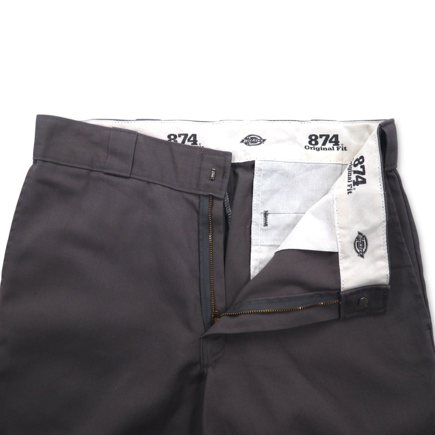 Dickies 874 Original Fit Chino Work Pants, Gray, Polyester and Cotton, Size L