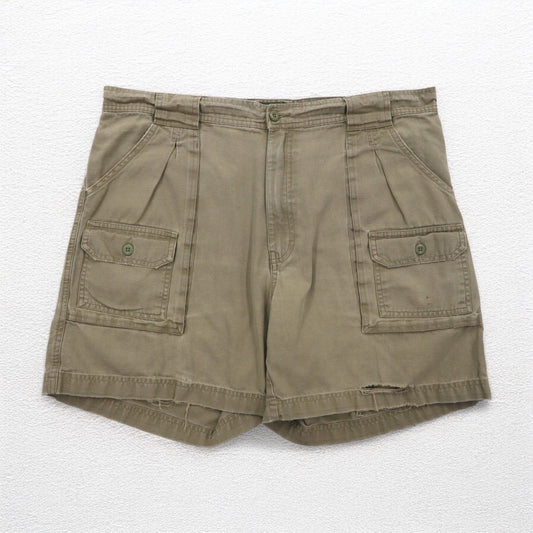 Cabela's 90s Bush Shorts, XL, Khaki Cotton, Pocket
