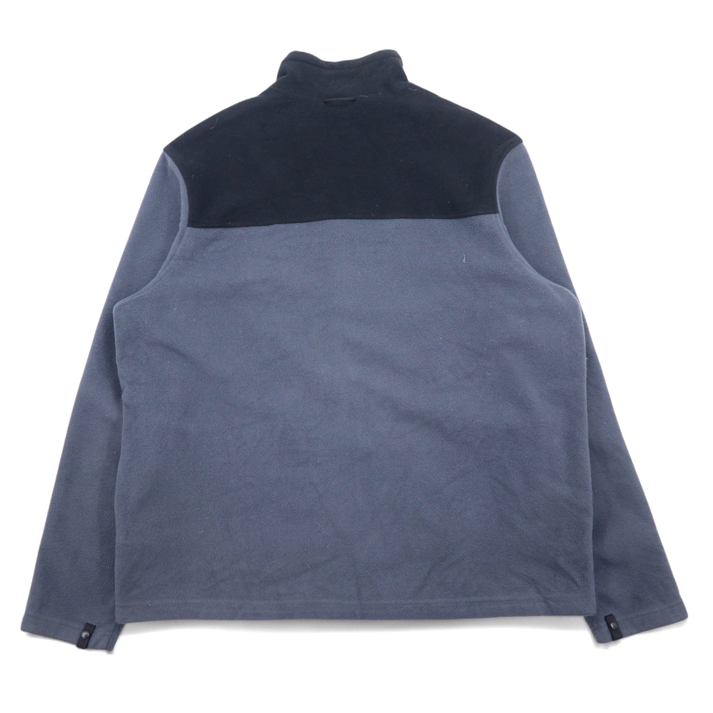 THE NORTH FACE バイカラー フリースジャケット XXL ブラック グレー ポリエステル ロゴ刺繍 NF0A7UJP
