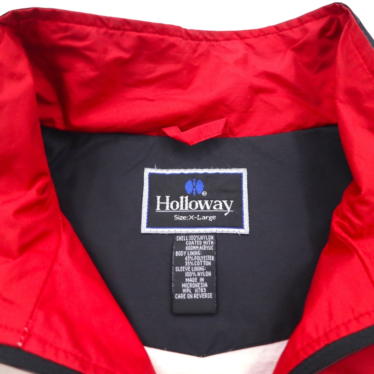 90s Vintage Windbreaker Holloway 90年代 ナイロンジャケット ジャージ XL クレイジーパターン カラーブロック Queen City Rockers