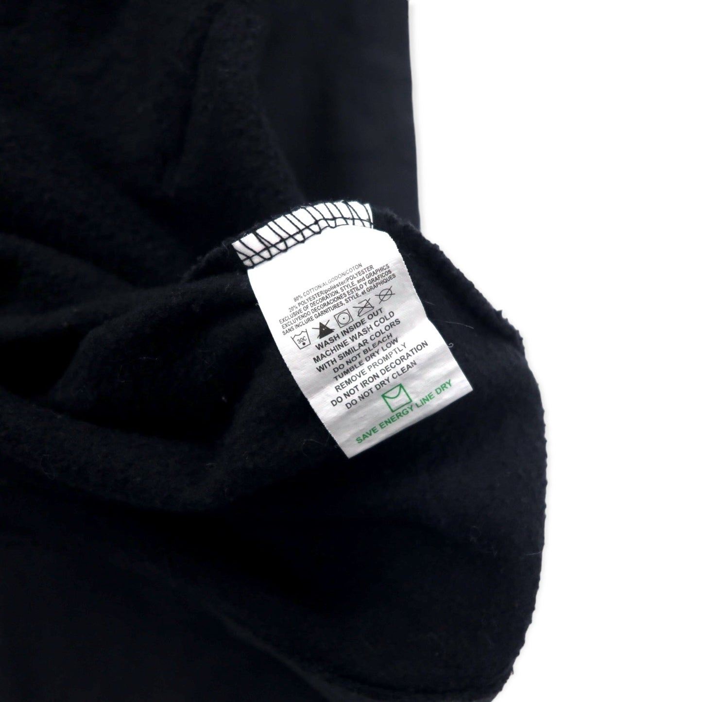 NFL TEAM APPAREL Pullover Hoodie, Size 2XL, Black, Cotton with Fleece Lining, CINCINNATI BENGALS, Made in Pakistan