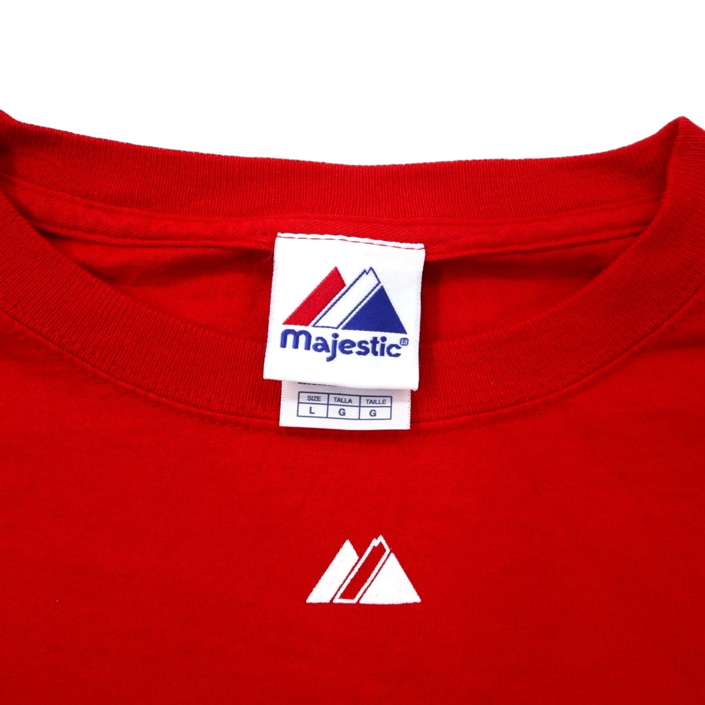 majestic USA Made 2000s MLB Printed T-Shirt, Size L, Red Cotton, RED SOX BASEBALL CLUB