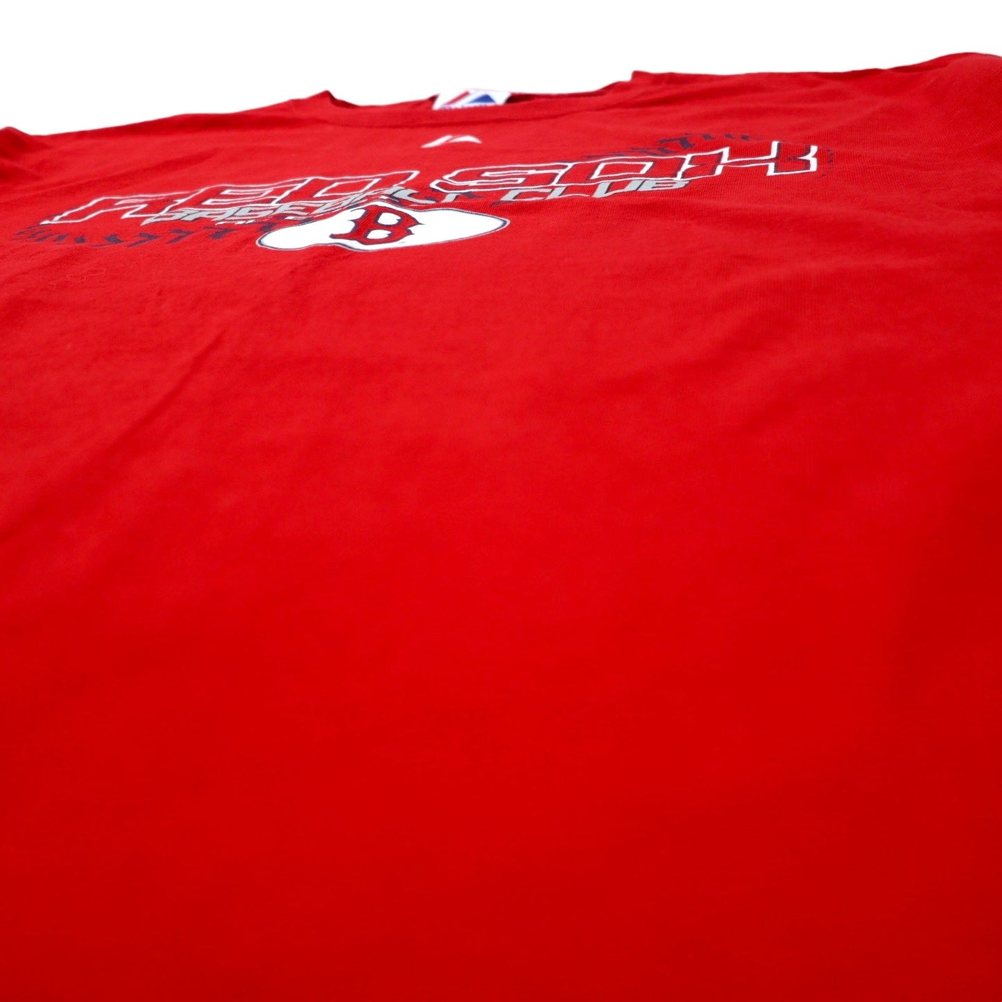 majestic USA Made 2000s MLB Printed T-Shirt, Size L, Red Cotton, RED SOX BASEBALL CLUB
