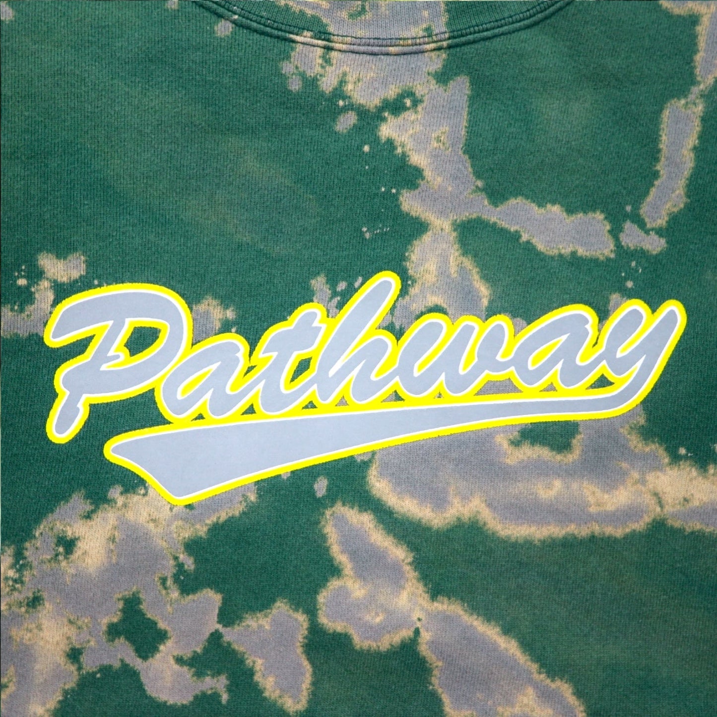 Lee 90s Pathway Skateboards Sweatshirt, XL, Green Tie-Dye, Premium Cotton, Made in Mexico