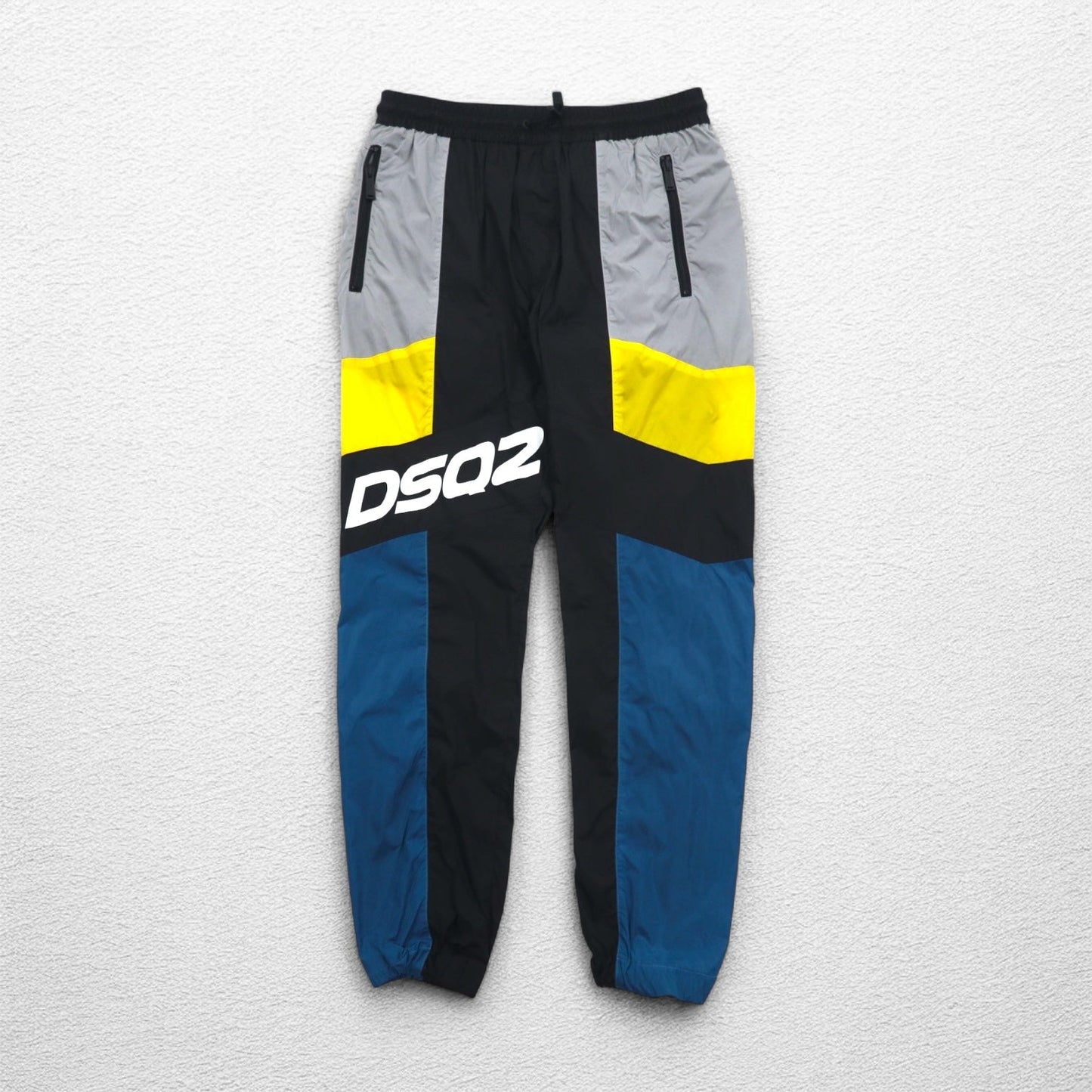 DSQUARED2 Color Block Jogger Nylon Track Pants, Size L, Multicolor