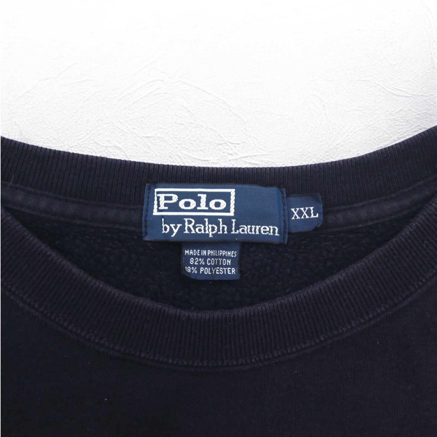 Polo by Ralph Lauren 90年代 クルーネック スウェット 2XL ネイビー 裏起毛 スモールポニー刺繍