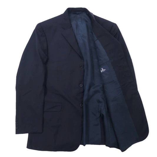 BURBERRY USA Made 3B Tailored Jacket, Size 43, Navy Wool, Hallo Kansas City