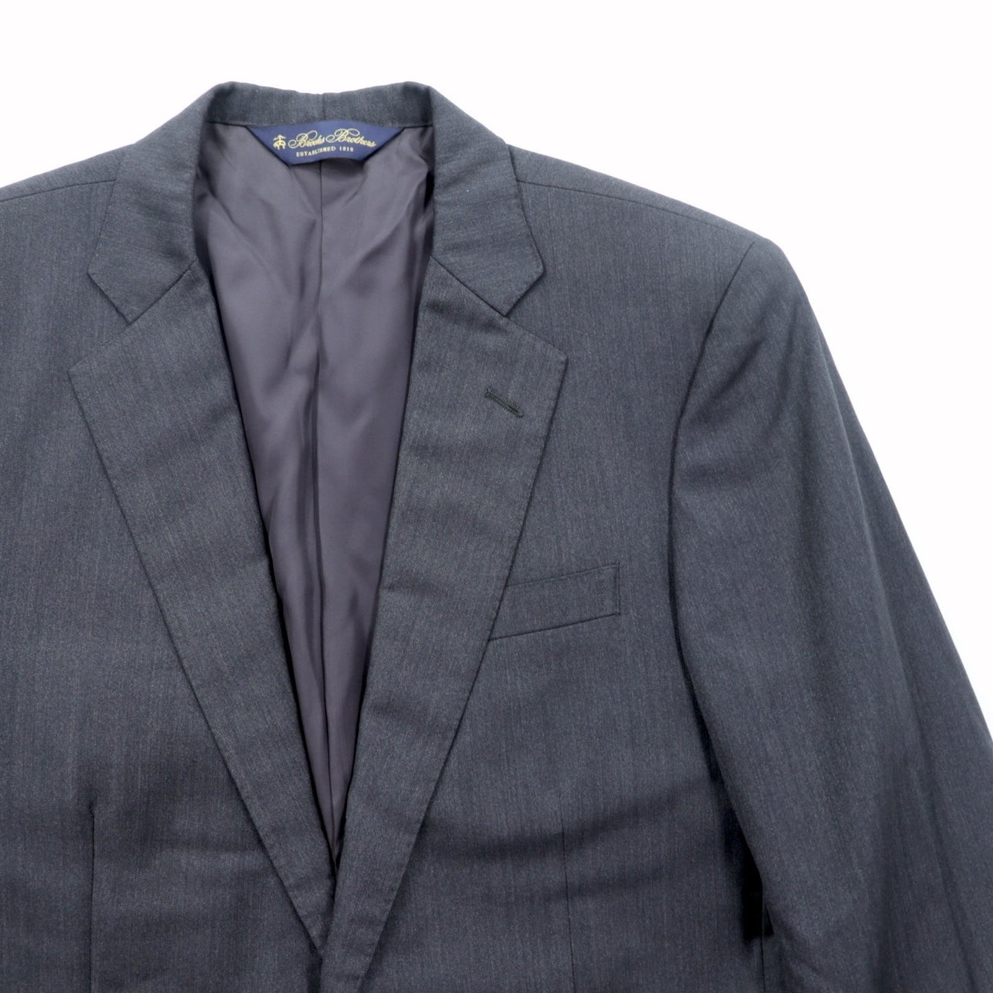 Brooks Brothers 2B テーラードジャケット ブレザー M グレー CANONICO ウール