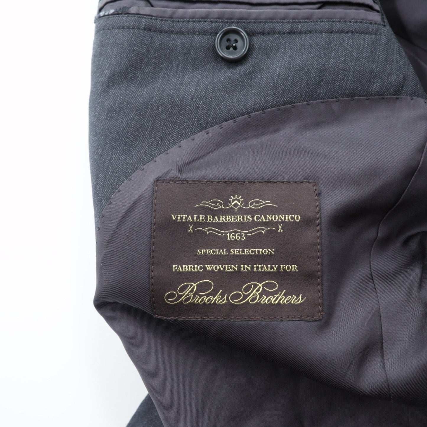 Brooks Brothers 2B テーラードジャケット ブレザー M グレー CANONICO ウール