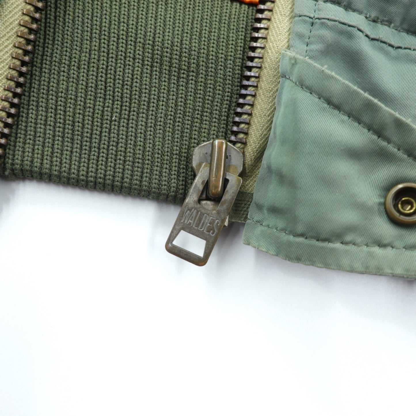 Japan Vintage Flight Jacket Inpaichthys kerri MA-1 ダメージ加工 フライトジャケット S カーキ 日本製