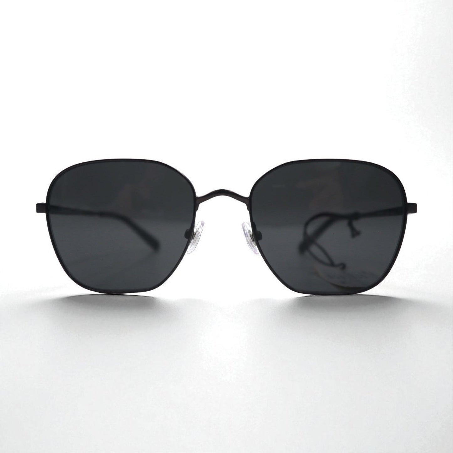 Brooks Brothers ガンメタル スクエア サングラス メタルフレーム BB4066 103587 55-19 145 3N 未使用品