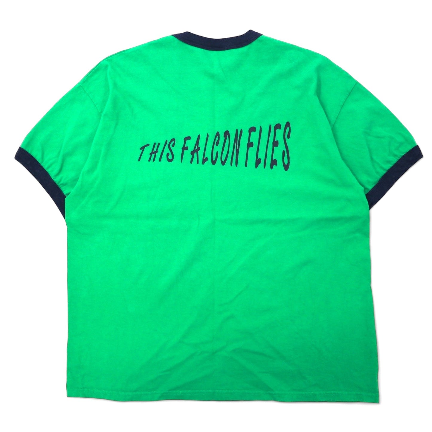 GILDAN Ringer T-Shirt, XL, Green Cotton, HANSCOM