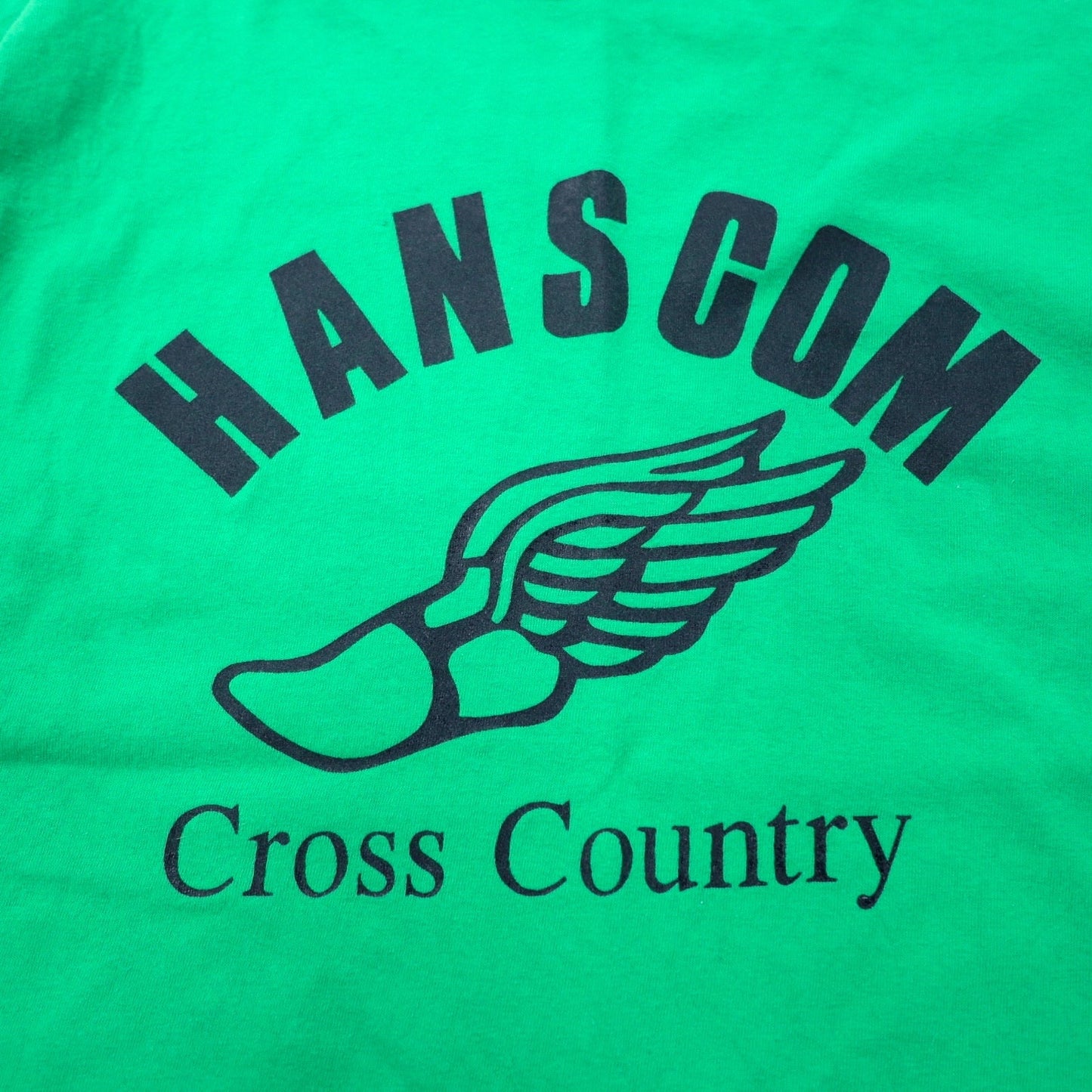 GILDAN Ringer T-Shirt, XL, Green Cotton, HANSCOM