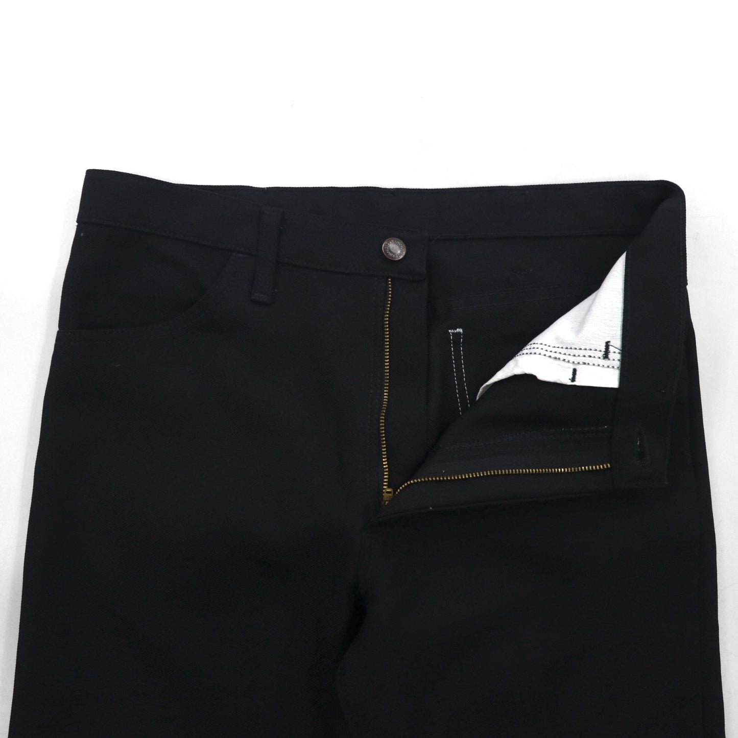 Wrangler 00年代 スラックス パンツ ブーツカット ランチャー ドレス ジーンズ M ブラック フレア 82BK