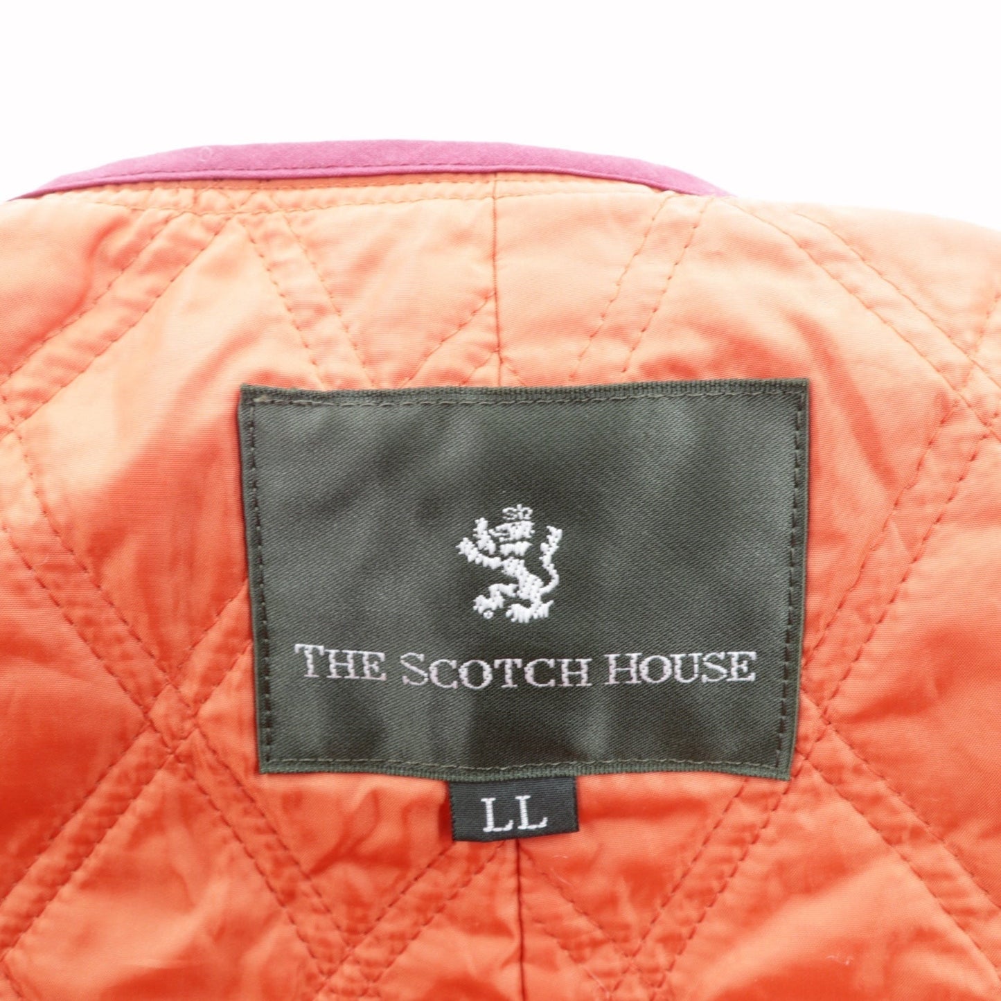 THE SCOTCH HOUSE 中綿 サファリジャケット XL ベルト付き ライナー着脱 スタンドカラー 4ポケット