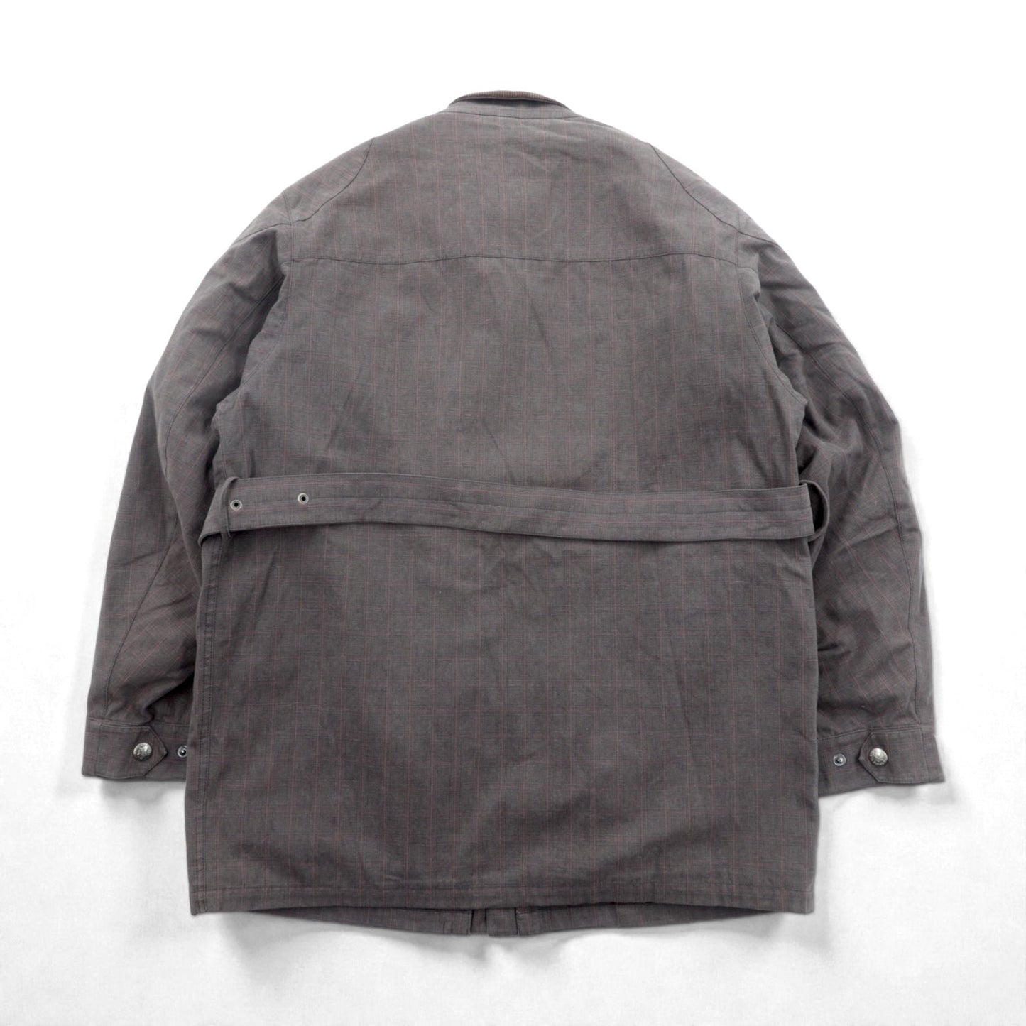 THE SCOTCH HOUSE 中綿 サファリジャケット XL ベルト付き ライナー着脱 スタンドカラー 4ポケット