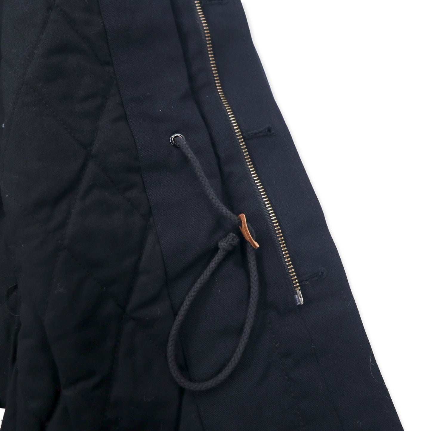 8.15 AUGUST FIFTEENTH USA-Made Army Jacket, Size Small, Black, Cotton, Boa Lining, Drawcord, ARMY JACKET 4095A21902, Unused