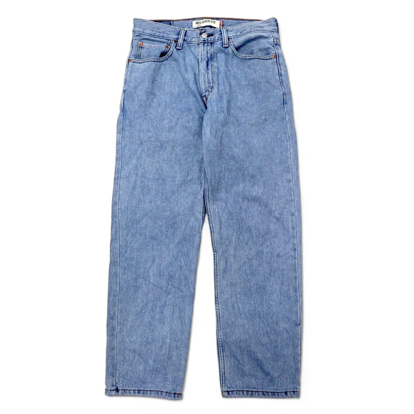 Levi's 550 Relaxed Fit Tapered Denim Pants, Size 32, Blue Ice Wash Cotton, Zipper Fly, USA Line, 550-4834, Made in Lesotho
