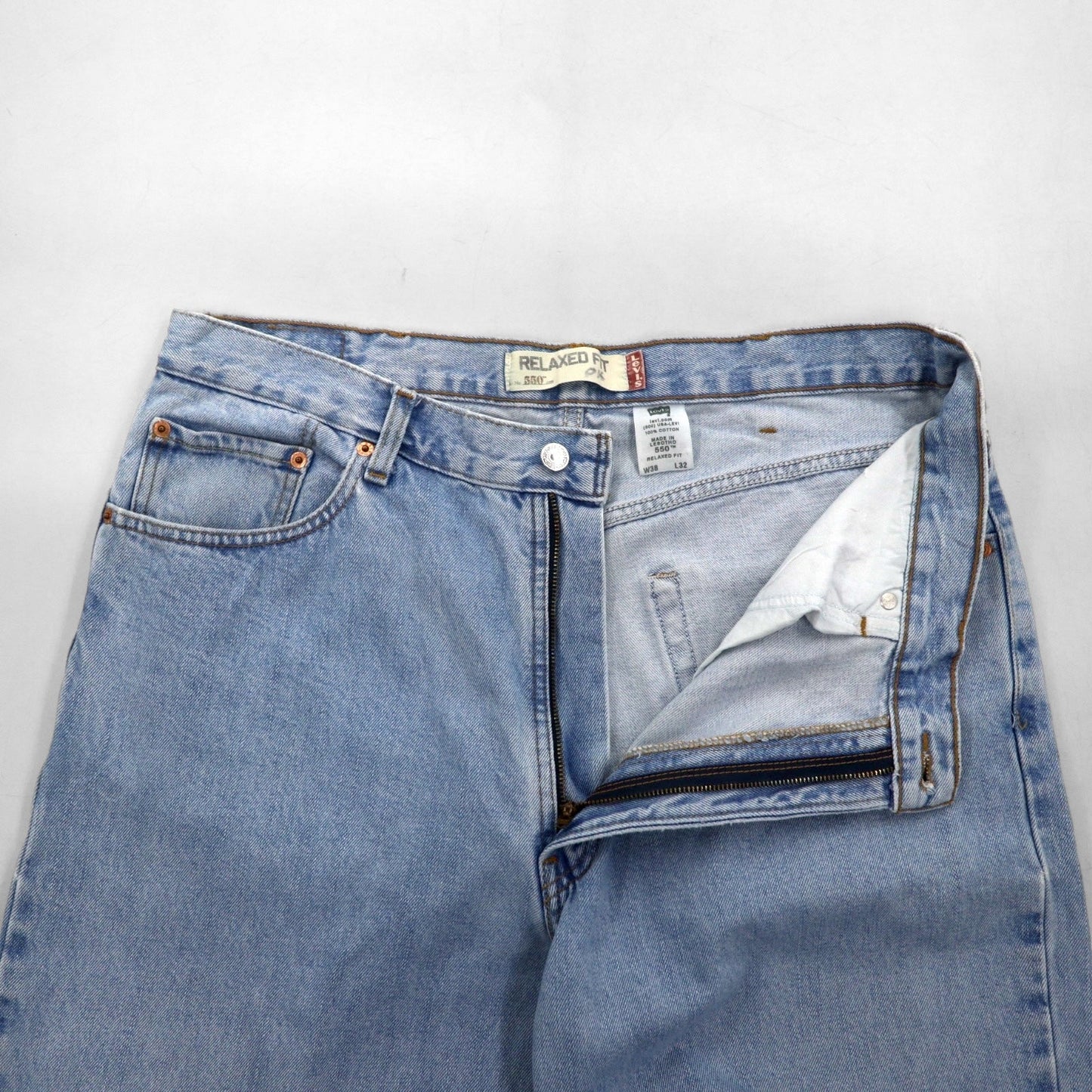 Levi's 00年代 550 ワイド デニムパンツ バギージーンズ  XL リラックスフィット インディゴ 550 4834 ジッパーフライ