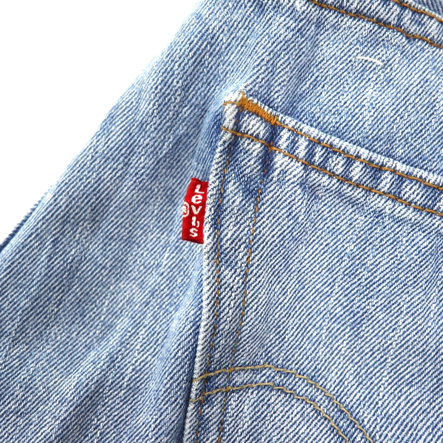 Levi's 550 Relaxed Fit Tapered Denim Pants, Size 32, Blue Ice Wash Cotton, Zipper Fly, USA Line, 550-4834, Made in Lesotho