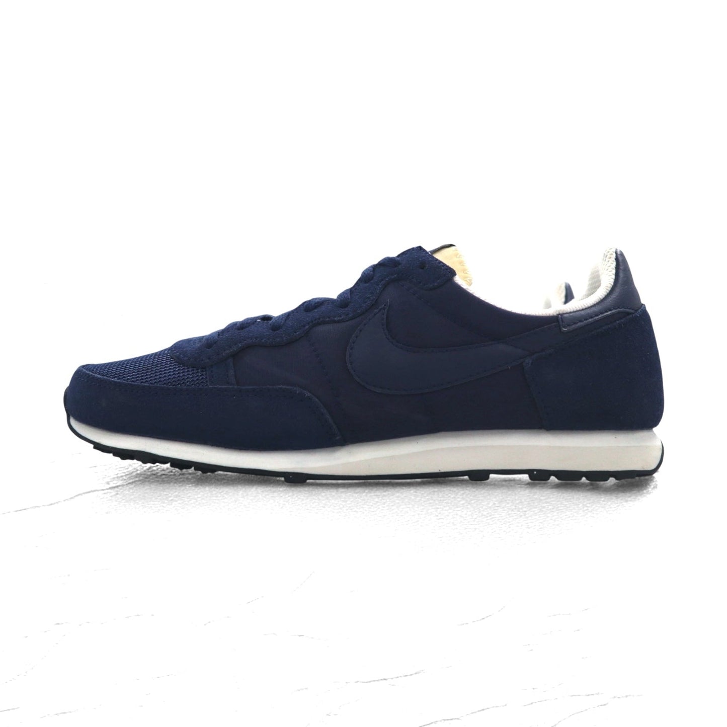 NIKE Challenger Suede Sneakers, Size 27cm, Navy with Mesh, 725066-404