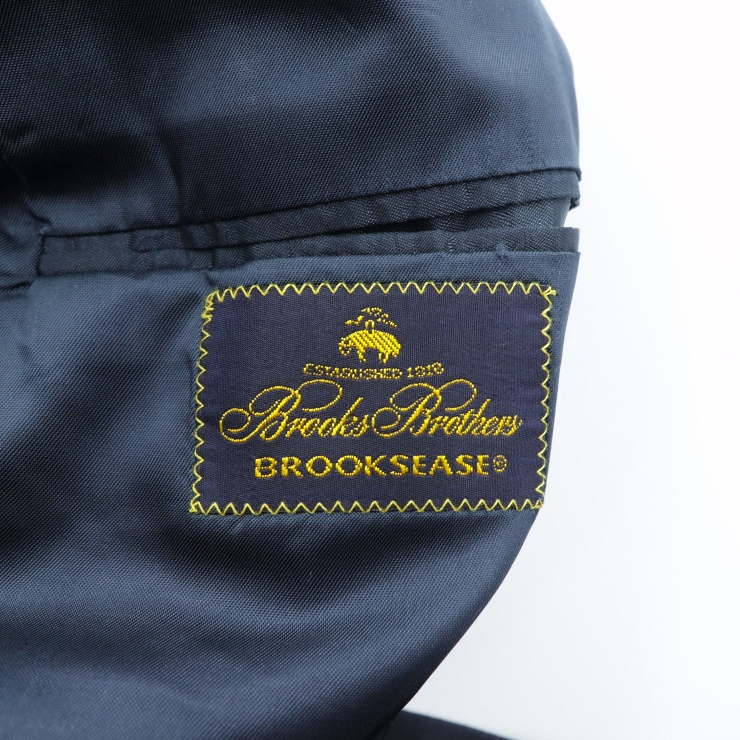 Brooks Brothers 80年代 USA製 ダブルブレスト テーラードジャケット ブレザー M ネイビー ギャバジン ウール 金ボタン 紺ブレ