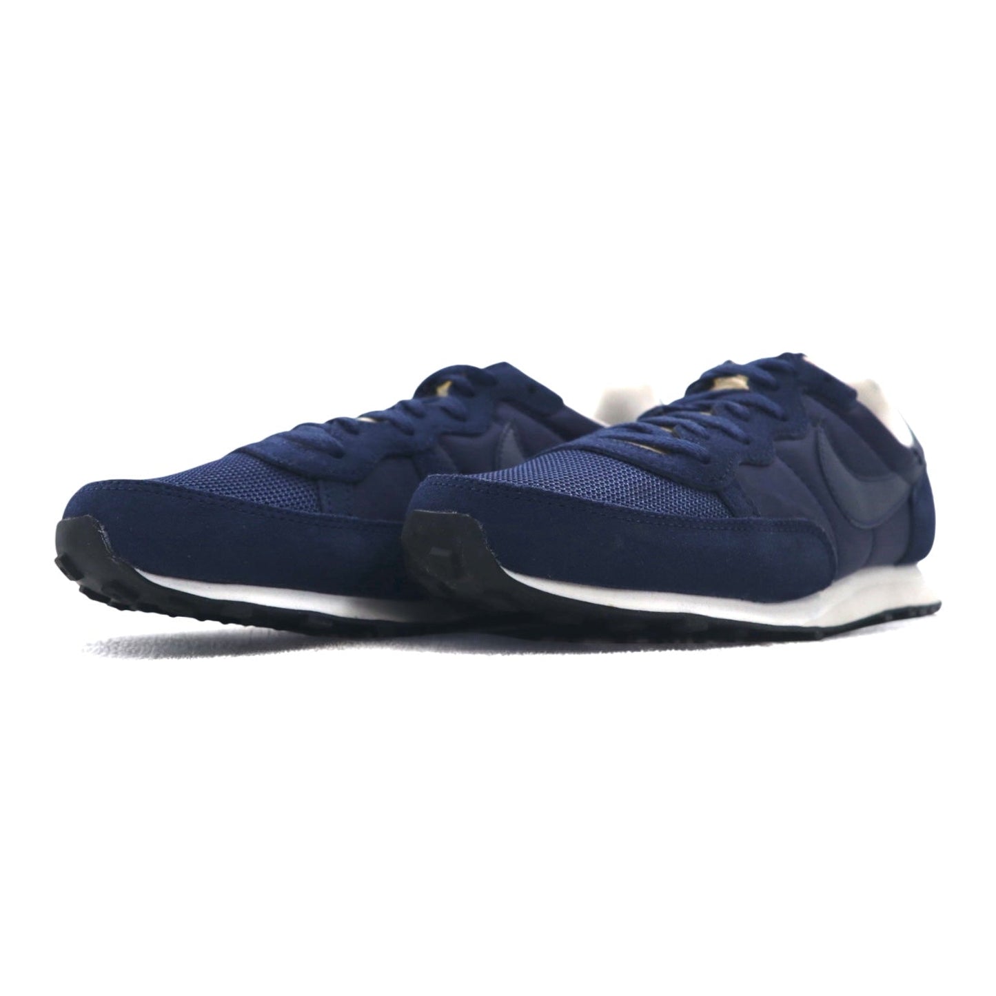 NIKE Challenger Suede Sneakers, Size 27cm, Navy with Mesh, 725066-404