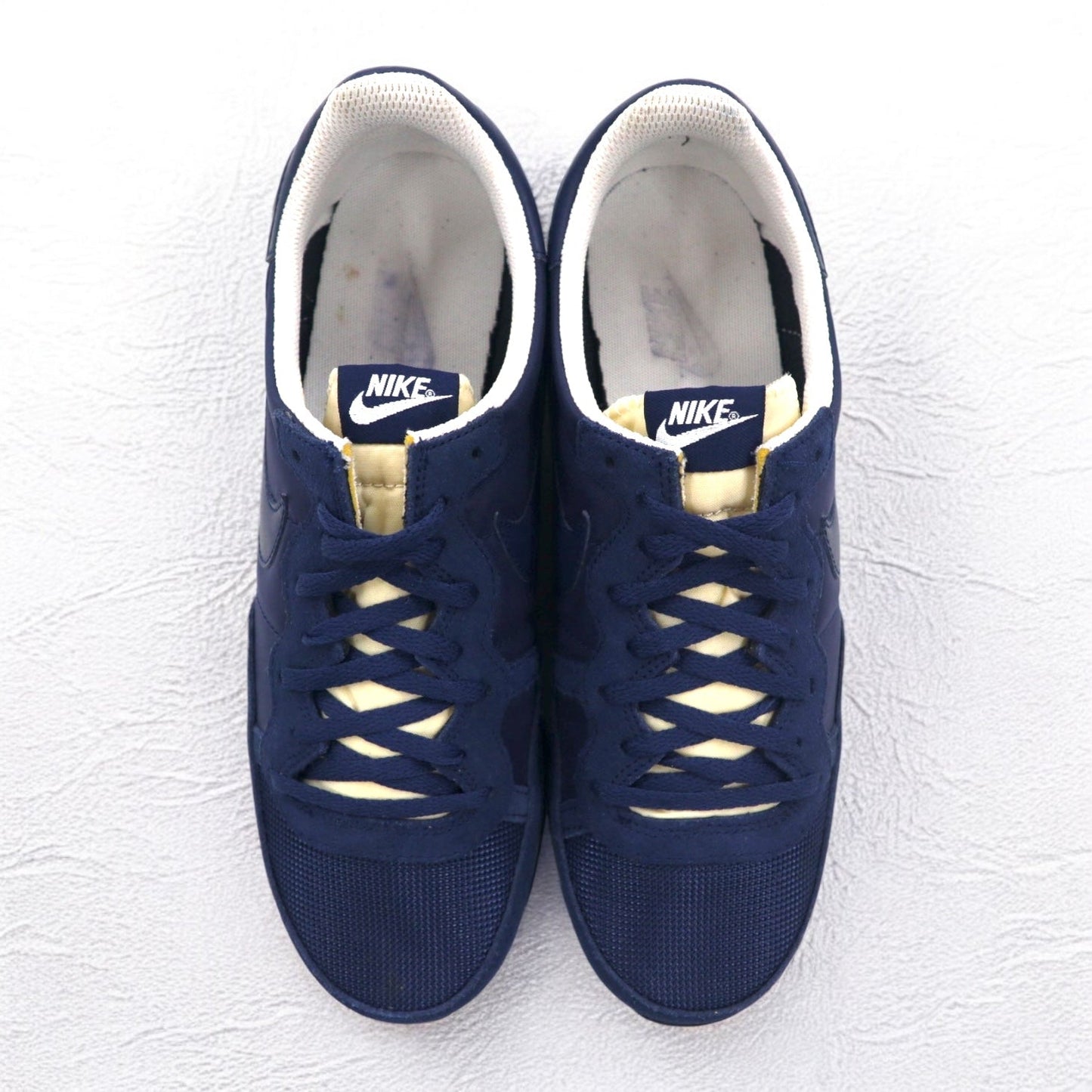 NIKE Challenger Suede Sneakers, Size 27cm, Navy with Mesh, 725066-404