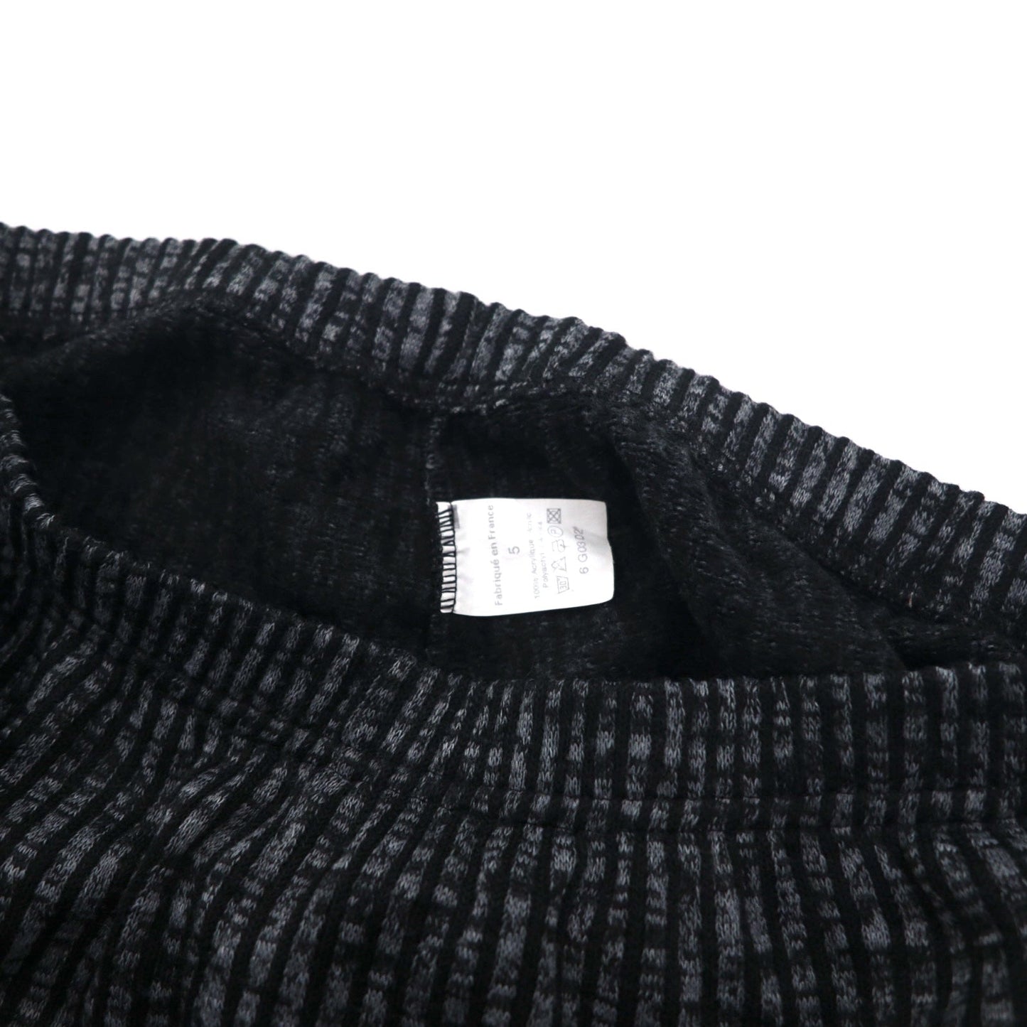 90s France Vintage Easy Wide Pants フランス製 ワイド イージーパンツ L ストライプ ストレッチ テーパード