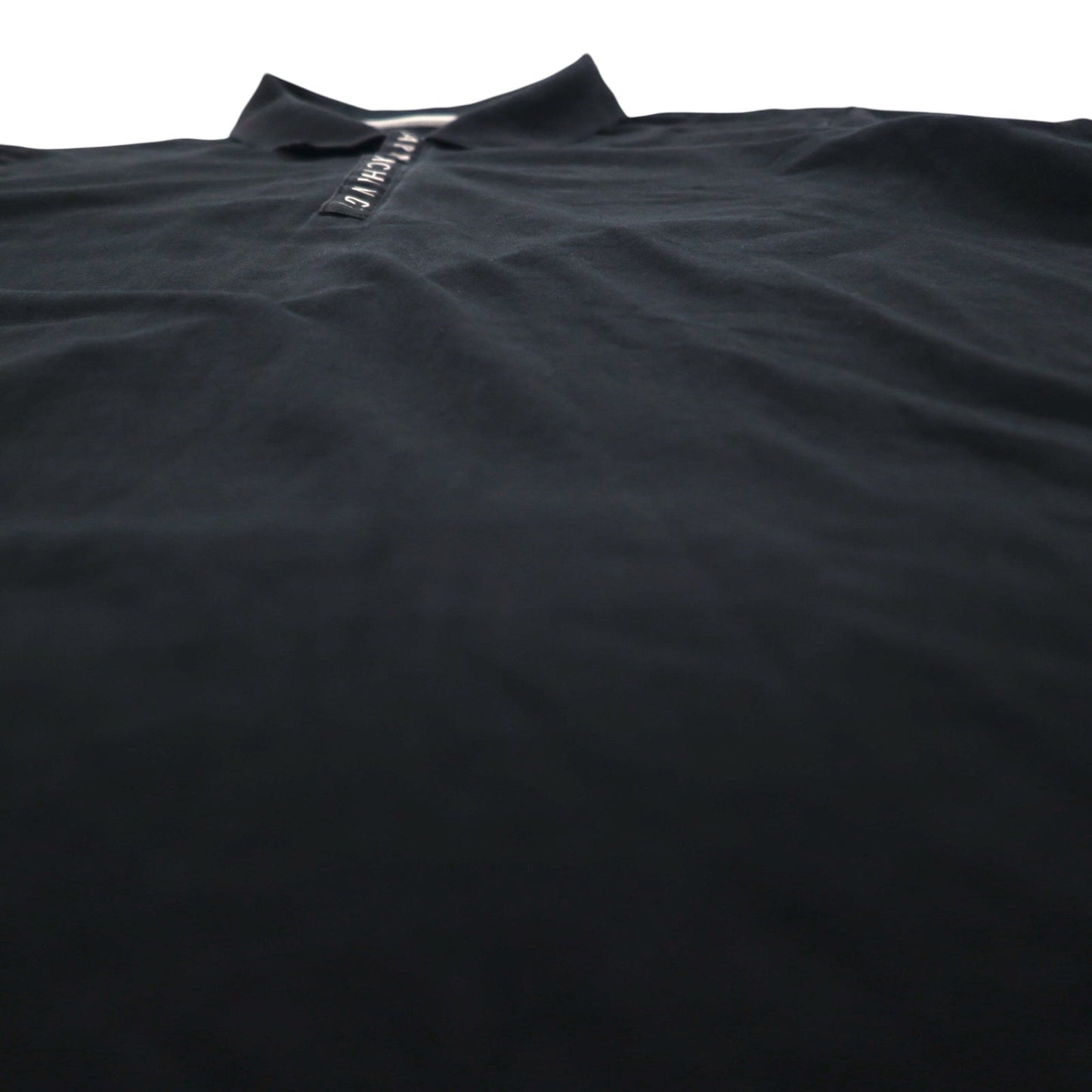 A|X ARMANI EXCHANGE ハーフジップ ポロシャツ XL ブラック コットン