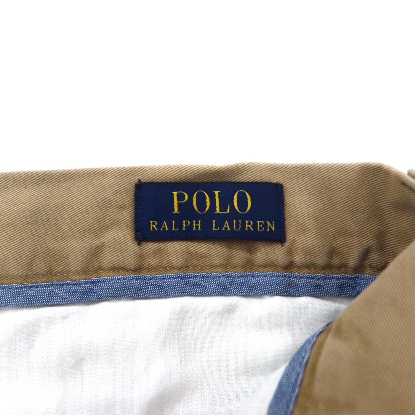 POLO RALPH LAUREN Polo Chino Classic Fit Chino Shorts, Size 34, Beige Cotton