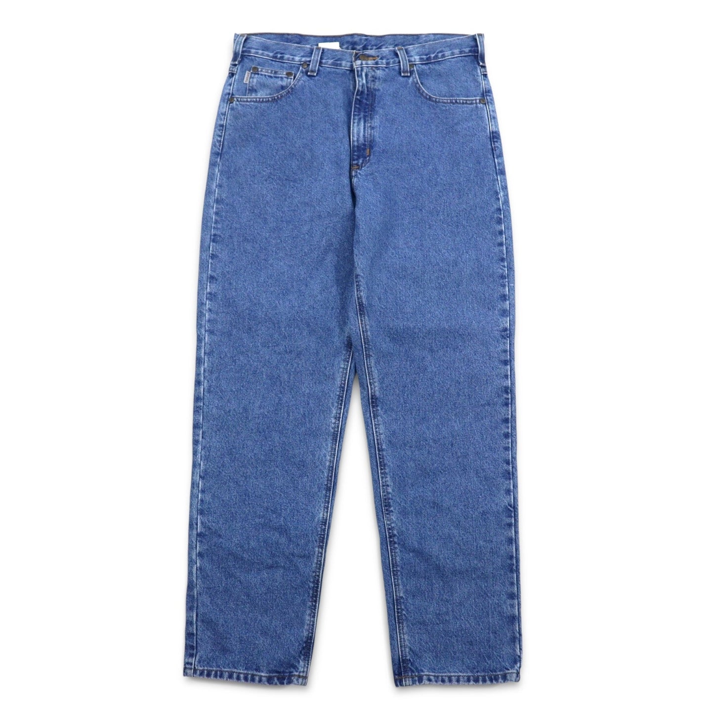 Carhartt Relaxed Fit Baggy Tapered Denim Pants, Size L, Indigo Blue, RELAXED FIT B13 STW, Made in Mexico