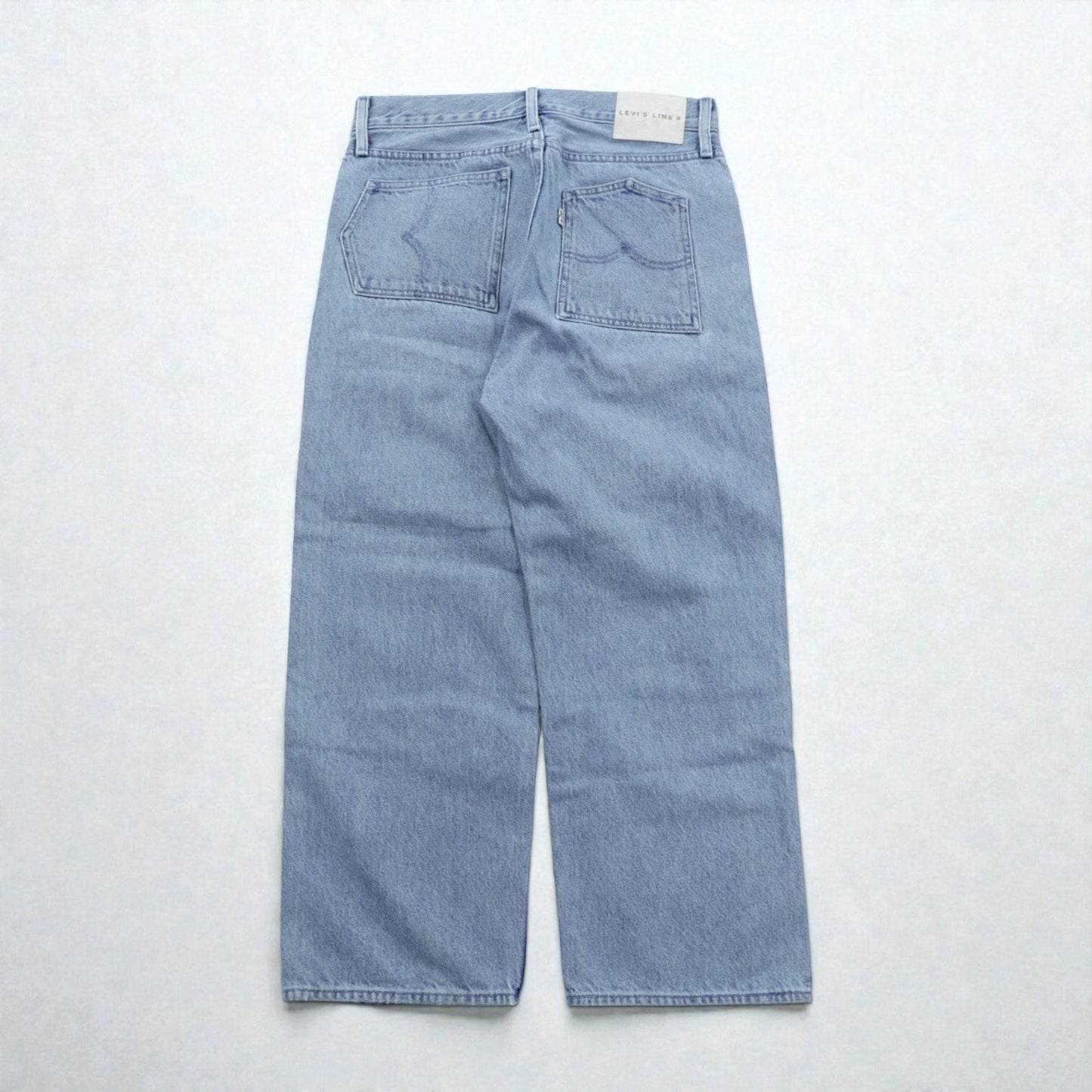 Levi's LINE8 ルーズフィット ワイド デニムパンツ ジーンズ S ライト ブルー インディゴ 57691-0000