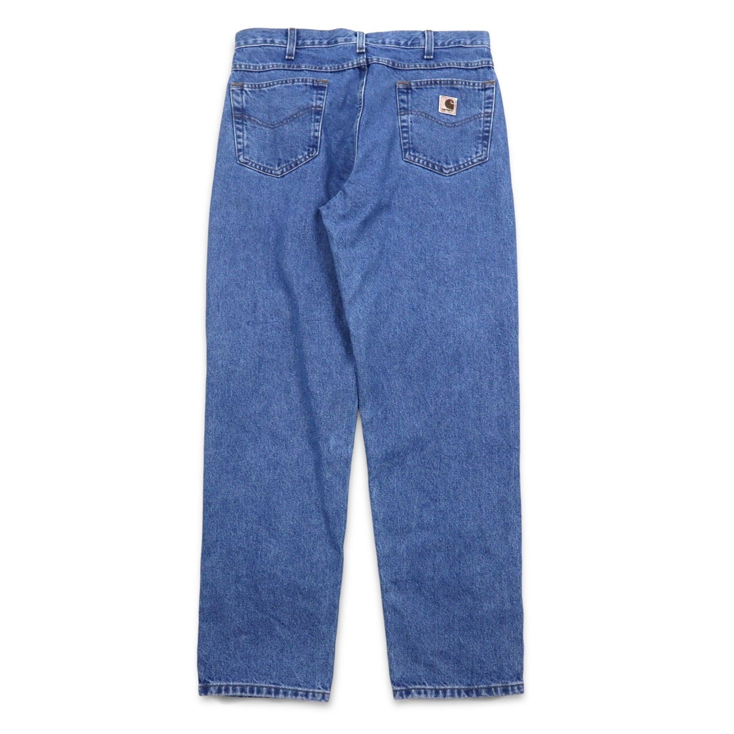 Carhartt Relaxed Fit Baggy Tapered Denim Pants, Size L, Indigo Blue, RELAXED FIT B13 STW, Made in Mexico