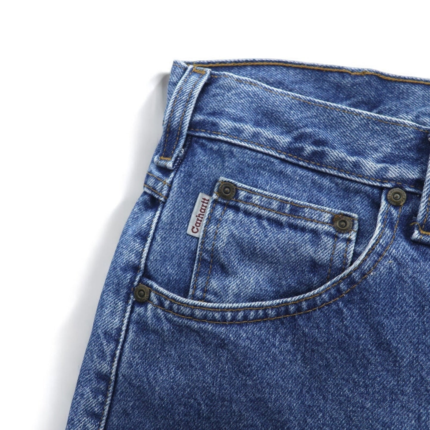 Carhartt Relaxed Fit Baggy Tapered Denim Pants, Size L, Indigo Blue, RELAXED FIT B13 STW, Made in Mexico