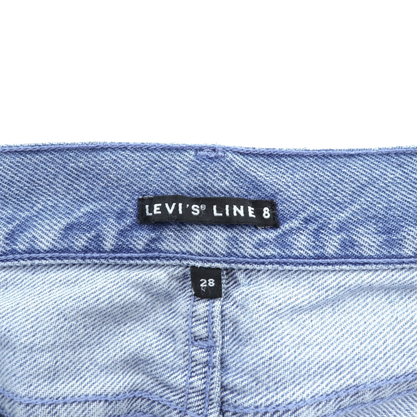 Levi's LINE8 ルーズフィット ワイド デニムパンツ ジーンズ S ライト ブルー インディゴ 57691-0000