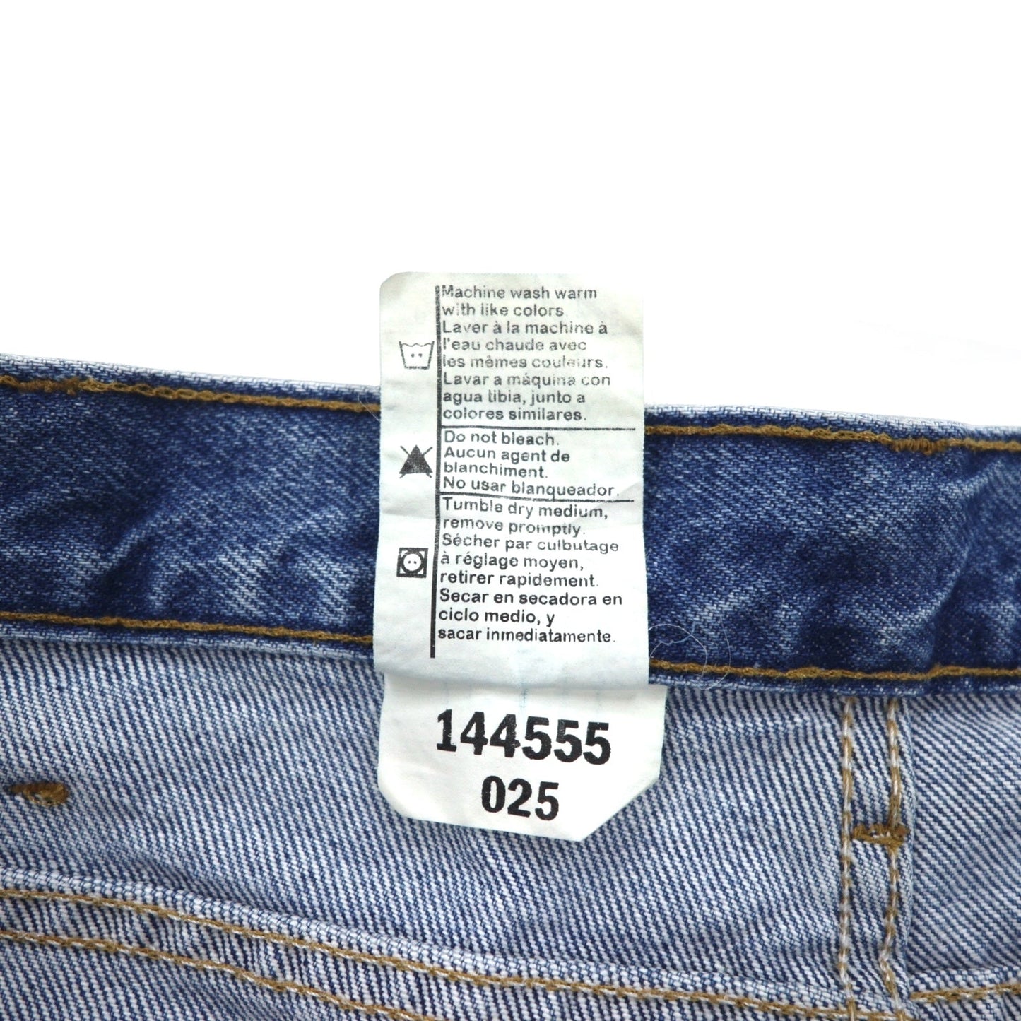 Carhartt Relaxed Fit Baggy Tapered Denim Pants, Size L, Indigo Blue, RELAXED FIT B13 STW, Made in Mexico