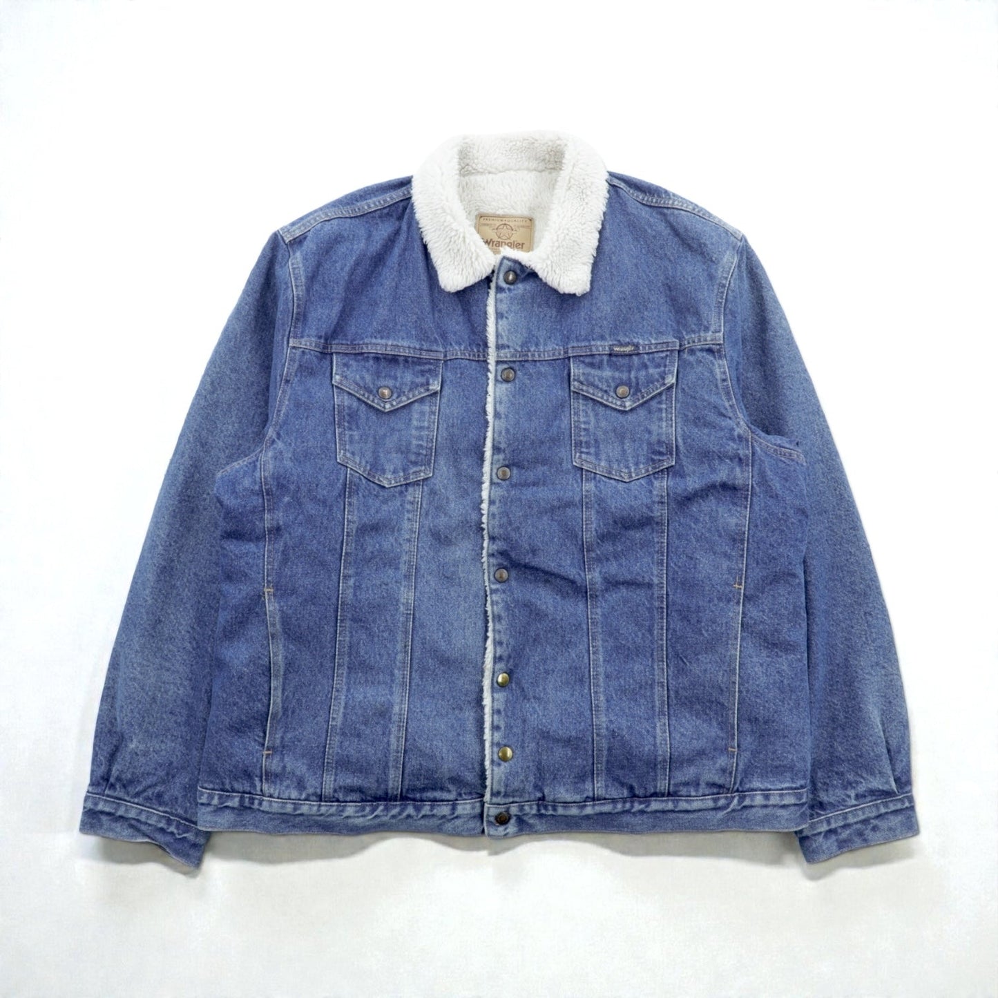Wrangler ランチコート 裏ボア デニムジャケット L インディゴ シェルパ