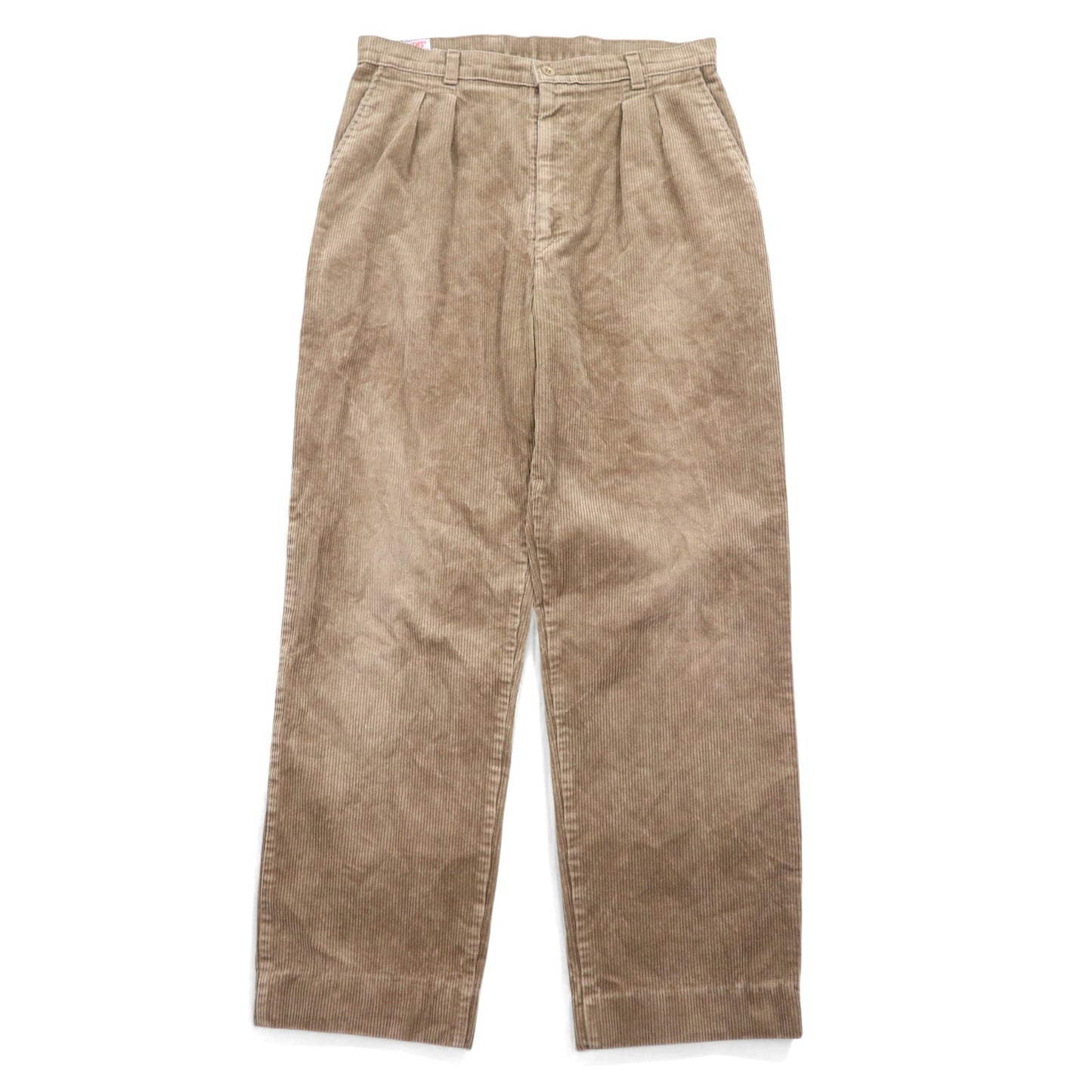 LEVI'S Made in England 90s Euro Tuck Wide Corduroy Pants, Size 33, Beige Cotton, PANT FAMILY 299 3484 4584