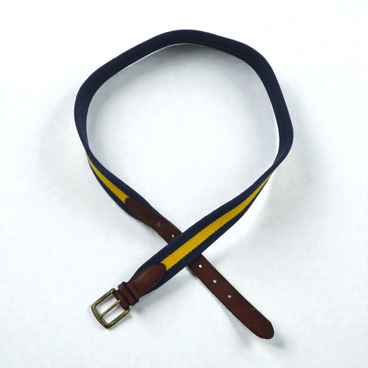 Polo Ralph Lauren  ウェブ ベルト ネイビー キャンバス ゴールド 真鍮 バックル